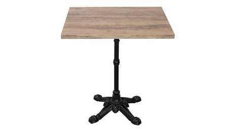 S Table de bistro d'intérieur en bois 70 x 60 cm