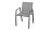 G Chaise de jardin NIZZA en deux couleurs Tissu coloris gris
